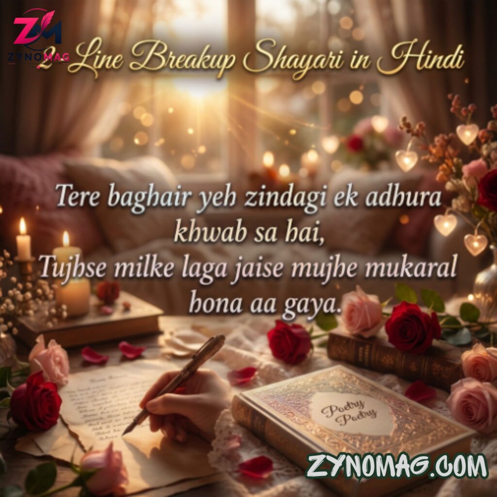 2-Line Breakup Shayari in Hindi