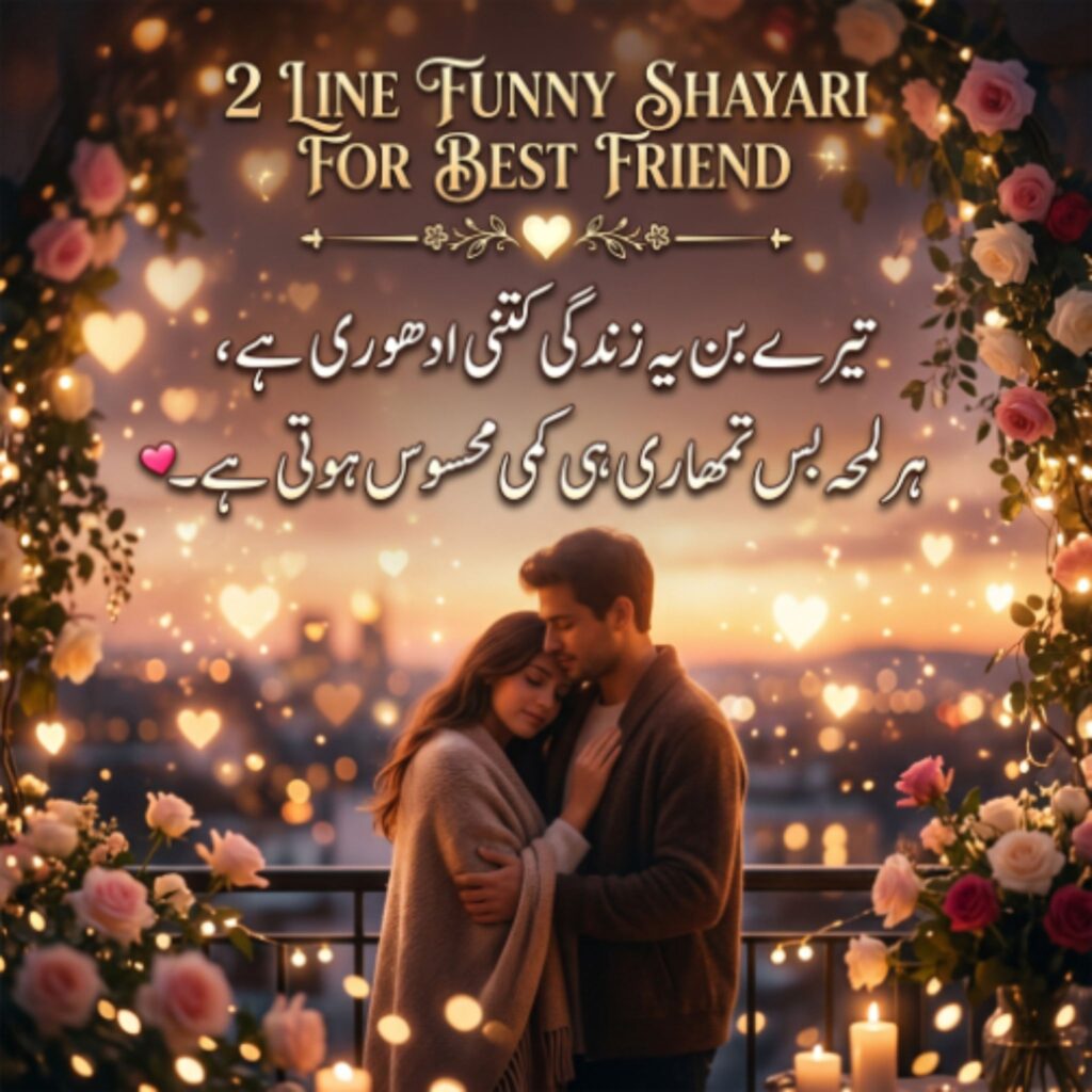 2 Line Funny Shayari for Best Friend
