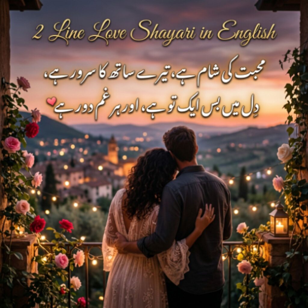 2 Line Love Shayari in English