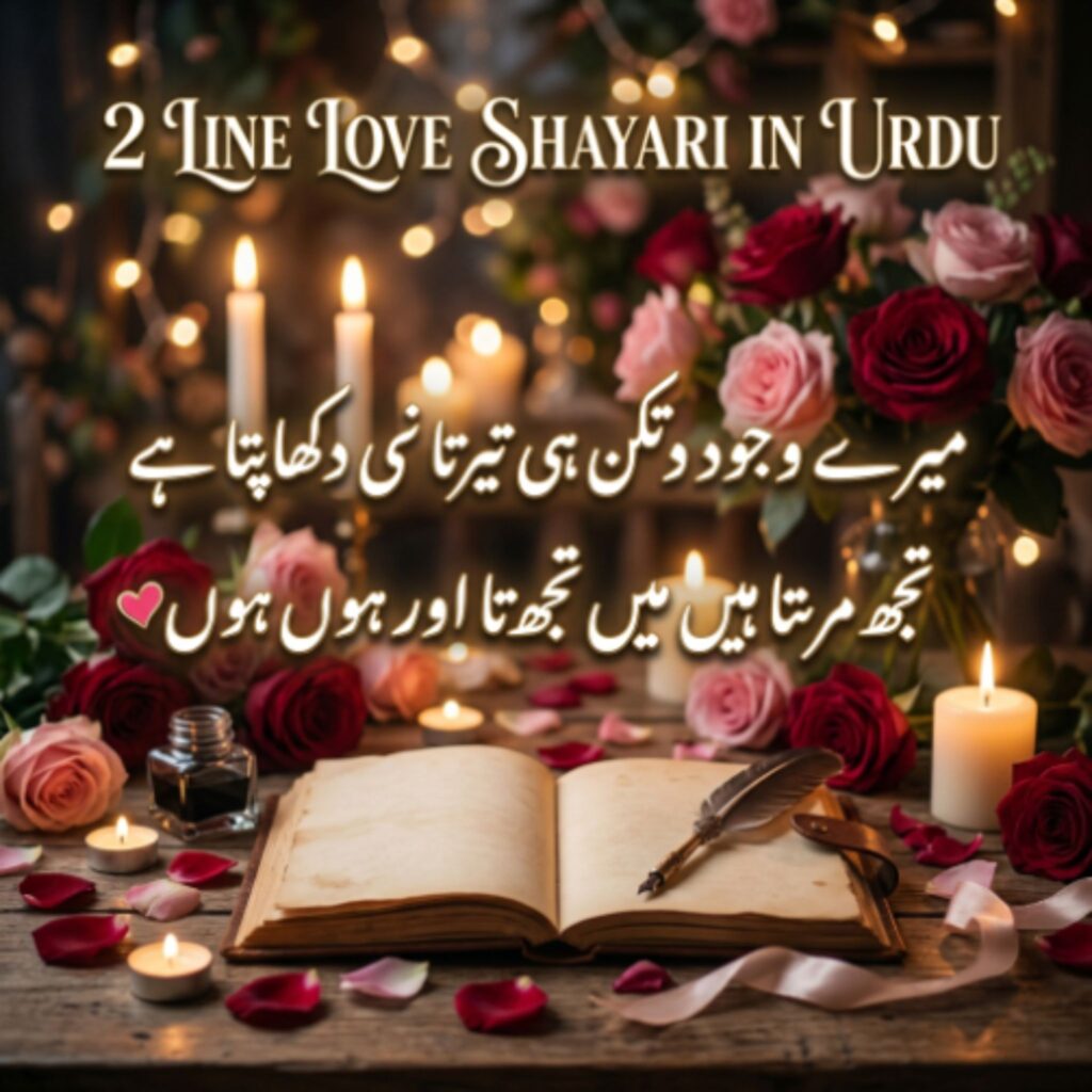 2 Line Love Shayari in Urdu