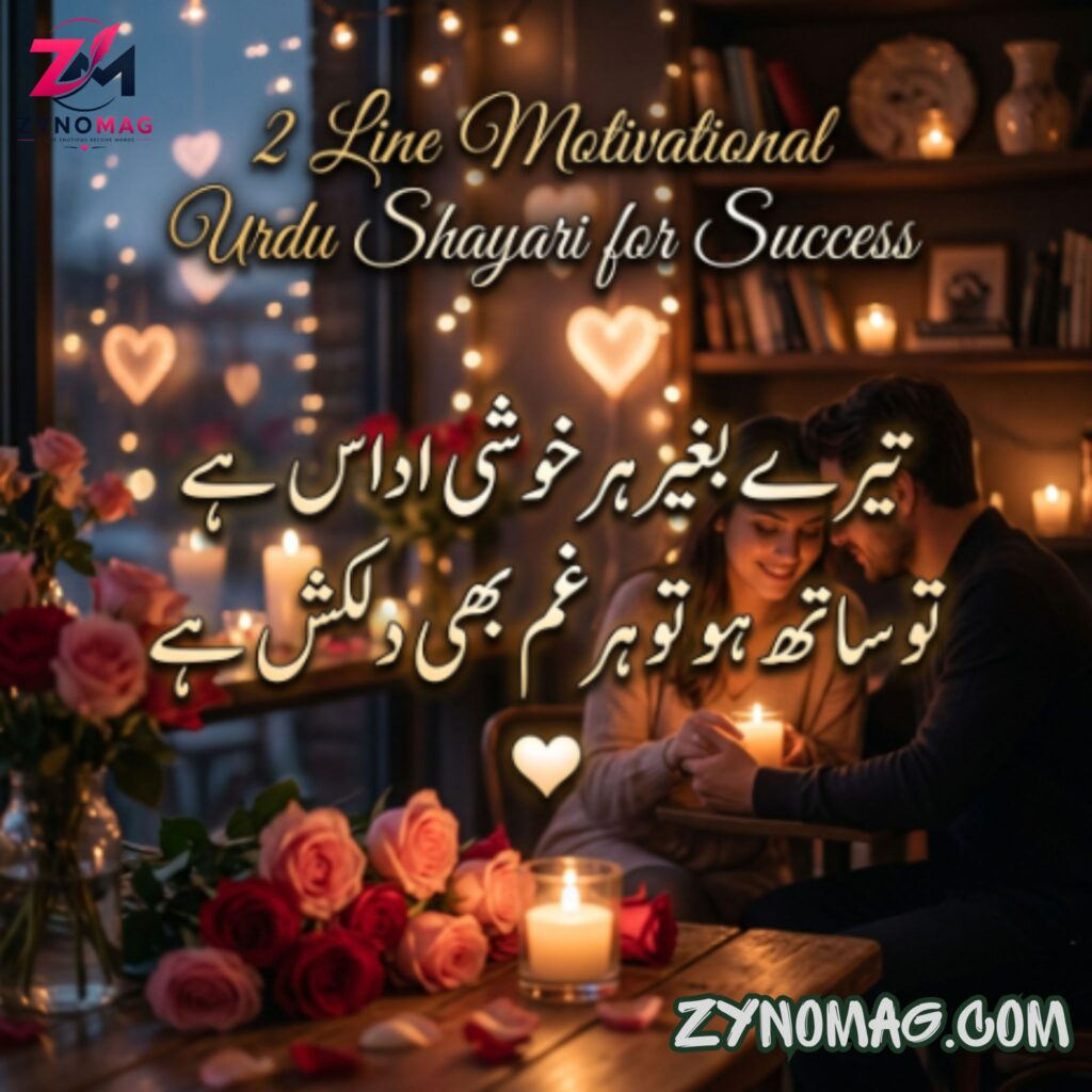 2 Line Motivational Urdu Shayari for Success