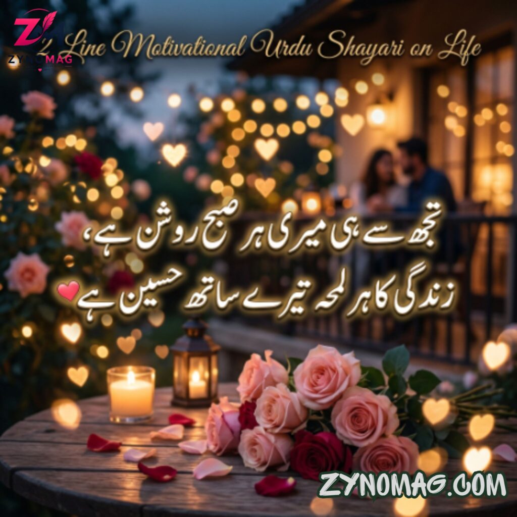 2 Line Motivational Urdu Shayari on Life
