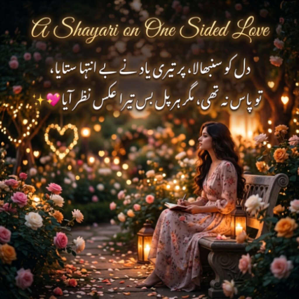 A Shayari on One Sided Love