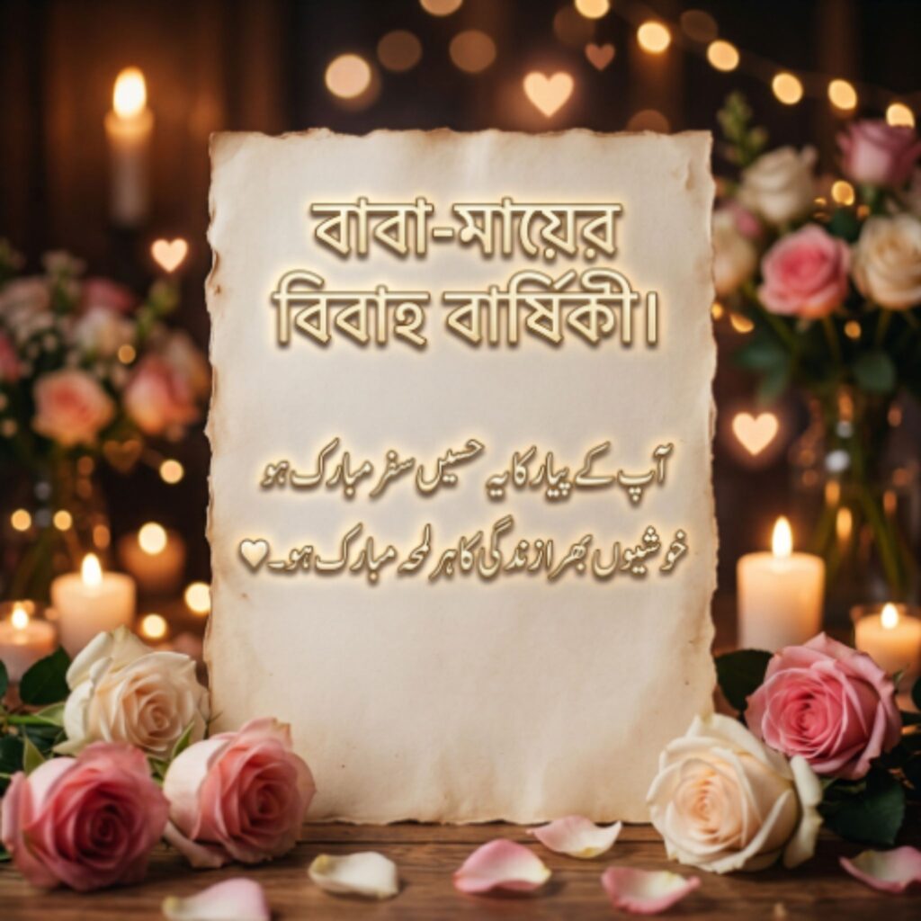 Anniversary Wishes for Parents in Bengali