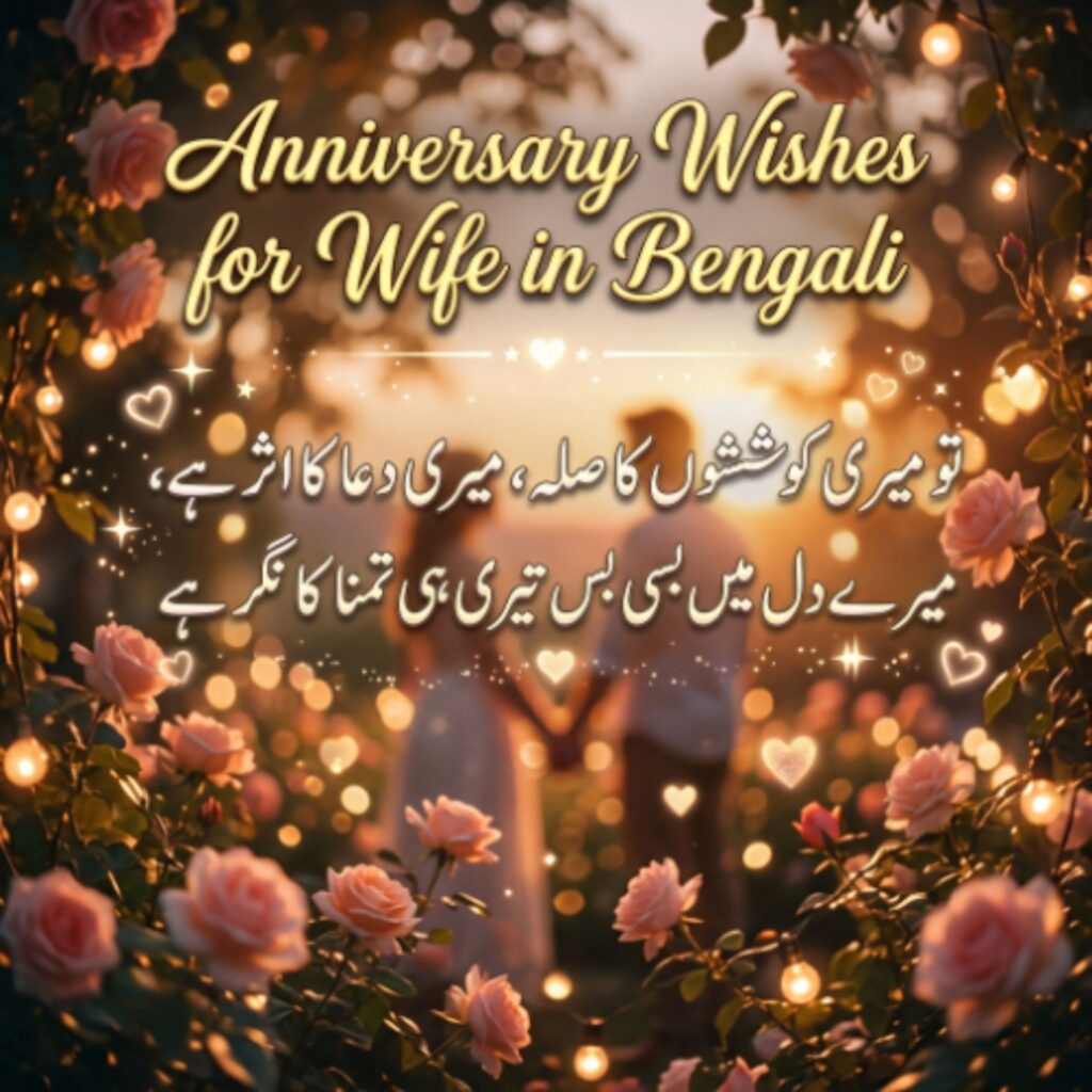 Anniversary Wishes for Wife in Bengali