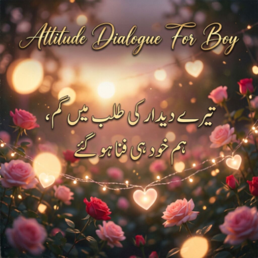 Attitude Dialogue For Boy