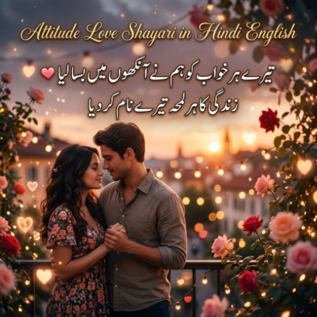 Attitude Love Shayari in Hindi English