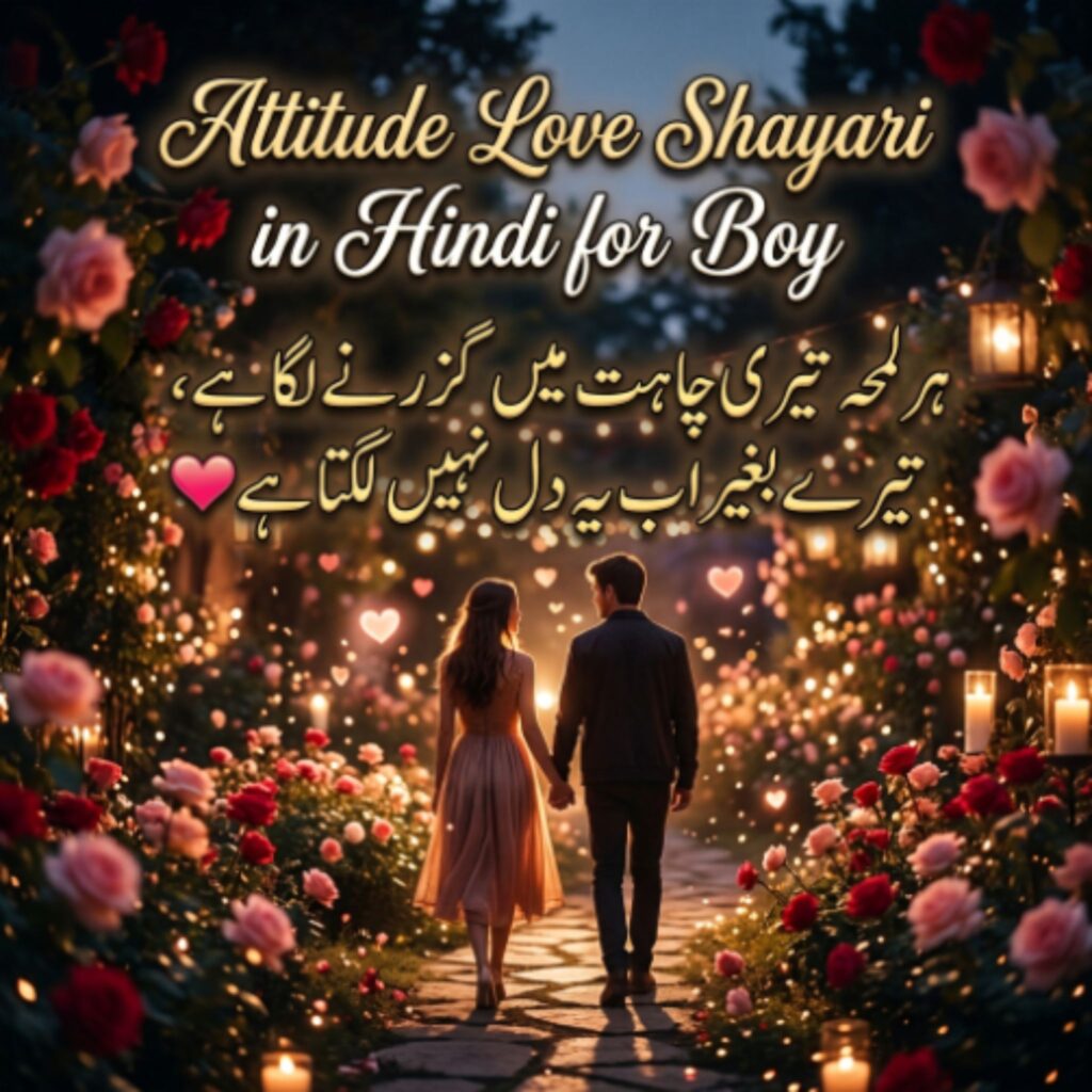 Attitude Love Shayari in Hindi for Boy