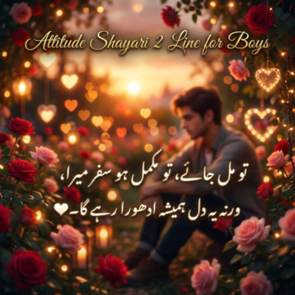 Attitude Shayari 2 Line for Boys