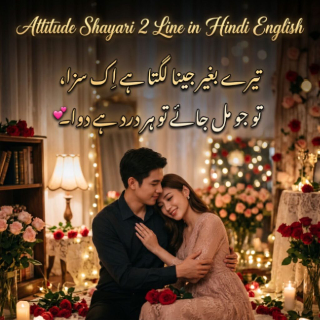 Attitude Shayari 2 Line in Hindi English