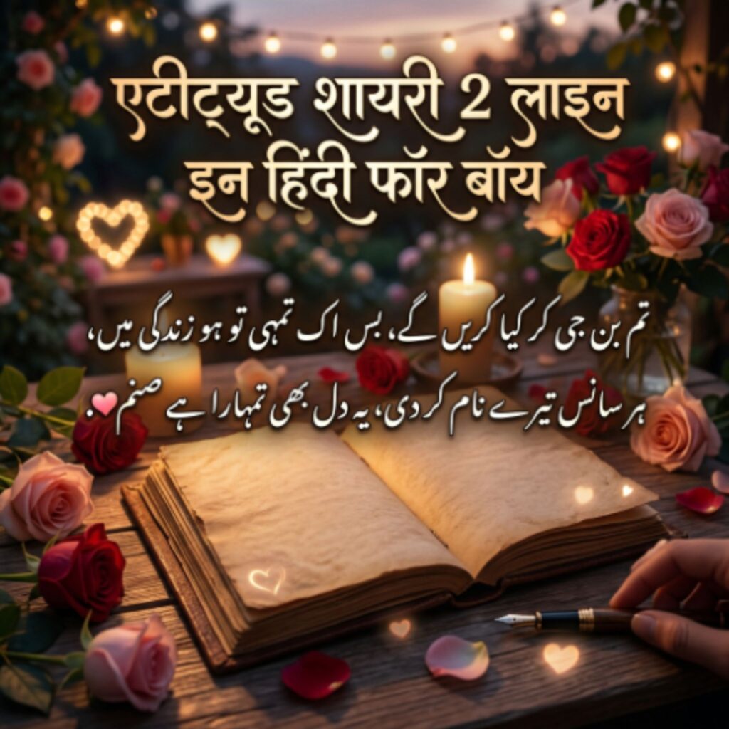 Attitude Shayari 2 Line in Hindi for Boy