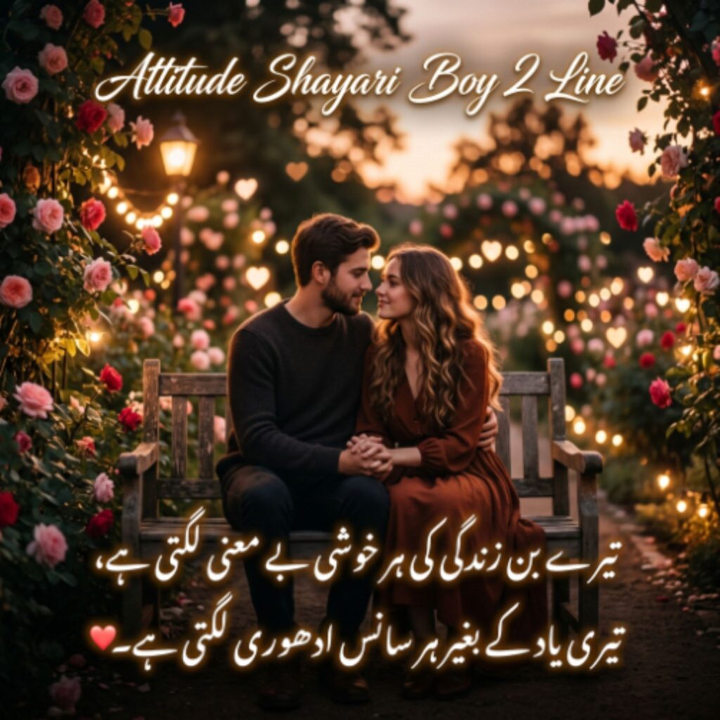 Attitude Shayari Boy 2 Line