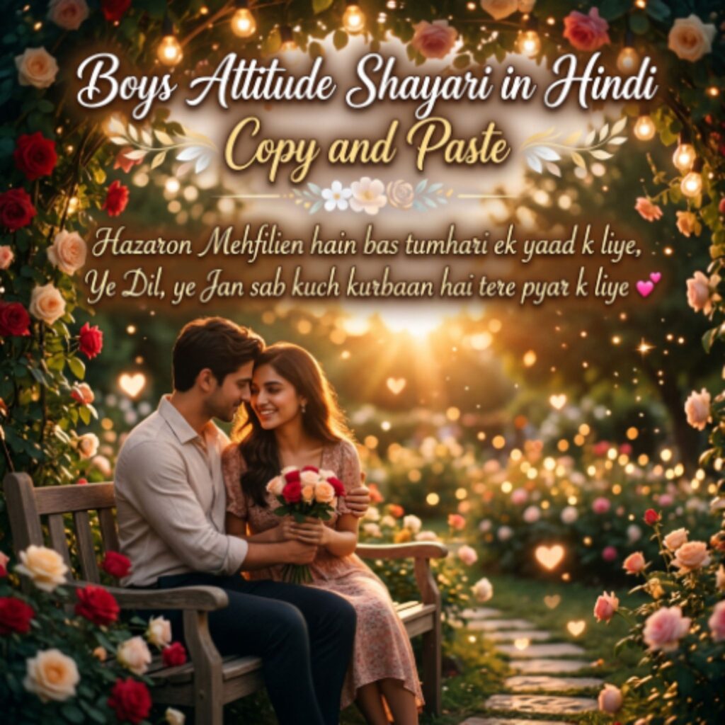 Boys Attitude Shayari in Hindi Copy and Paste