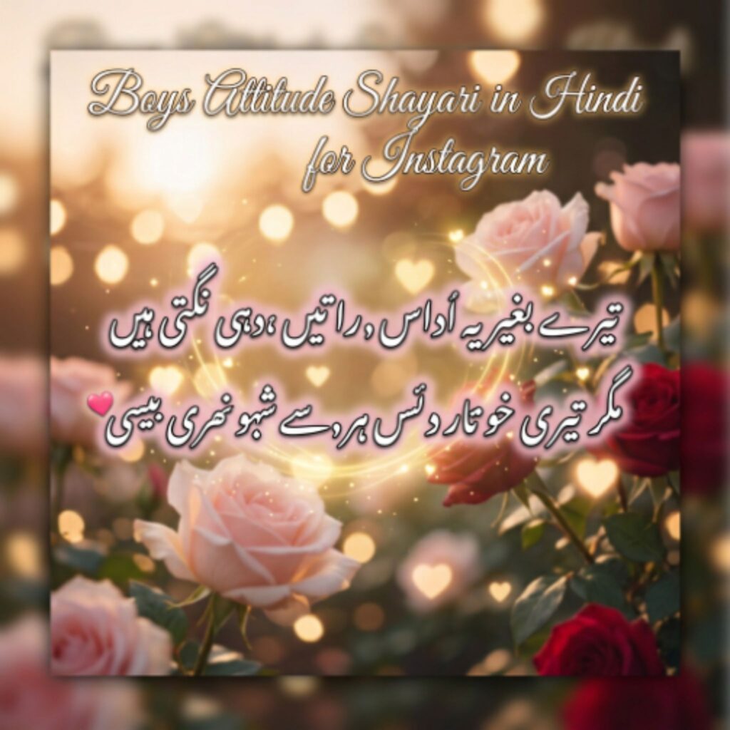 Boys Attitude Shayari in Hindi for Instagram