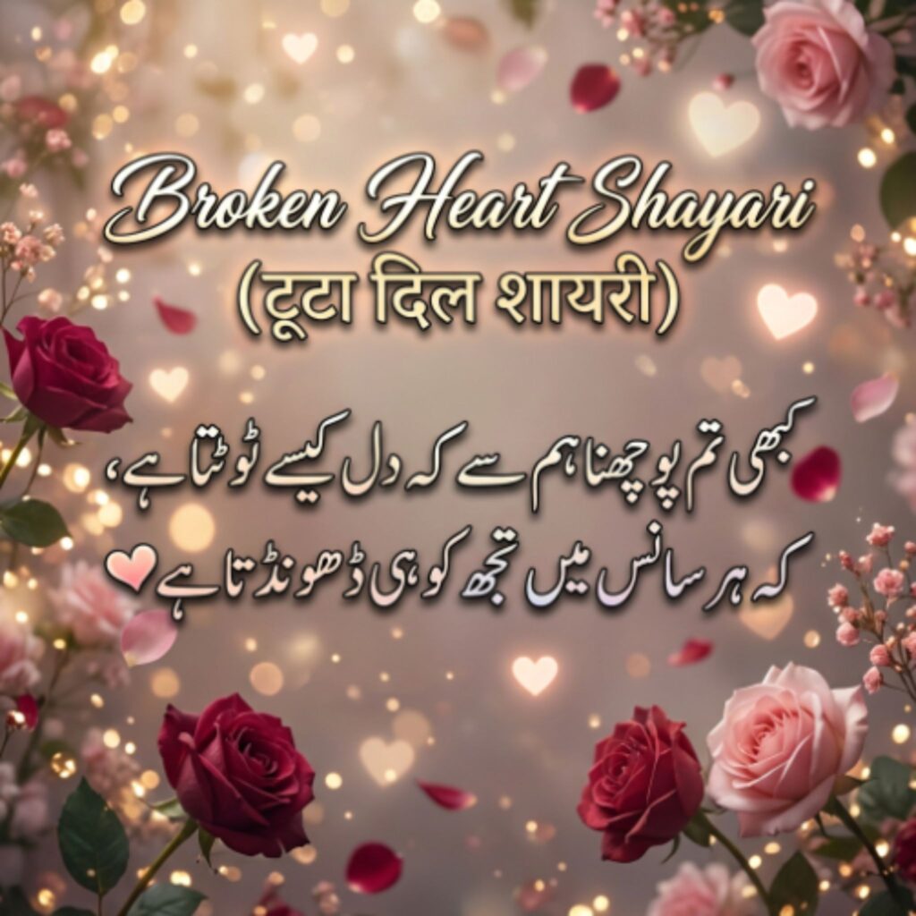Broken Heart Shayari (टूटा दिल शायरी)