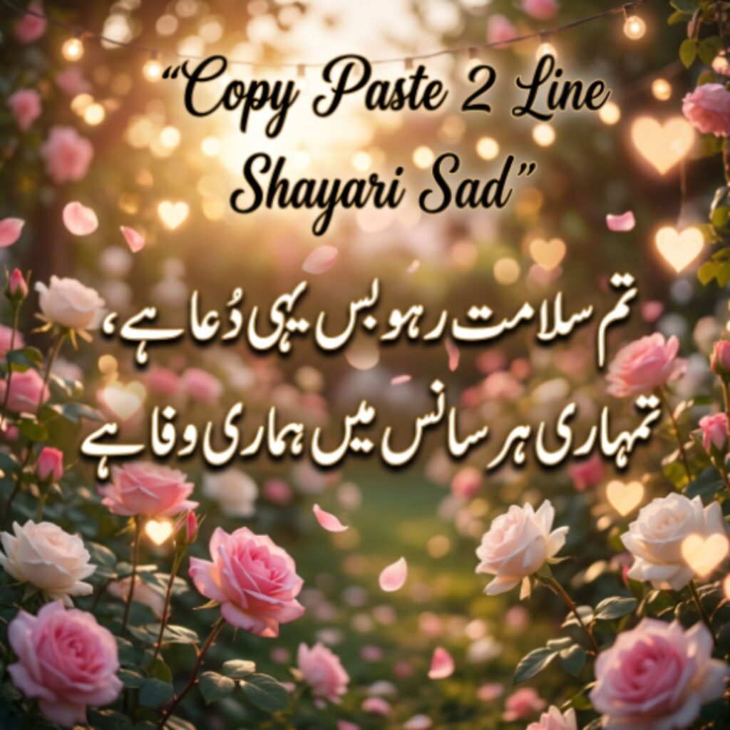 Copy Paste 2 Line Shayari for Girl