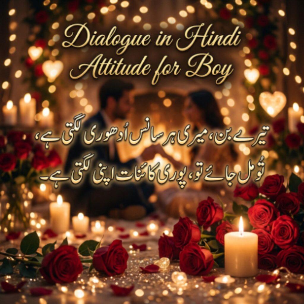 Dialogue in Hindi Attitude for Boy