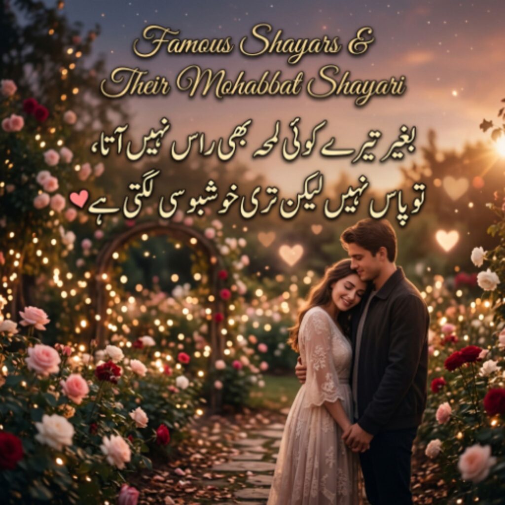 Famous Shayars & Their Mohabbat Shayari