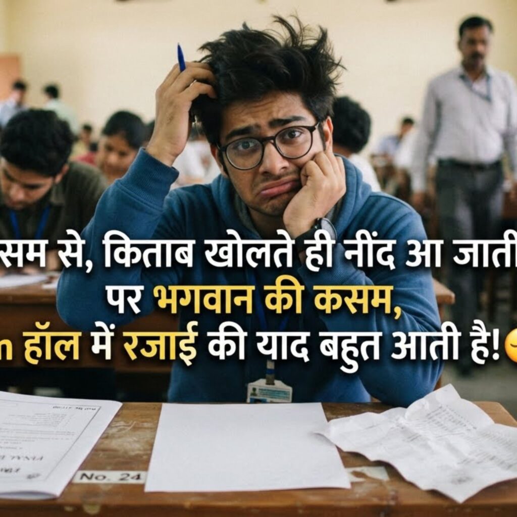 Funny Exam Shayari in Hindi