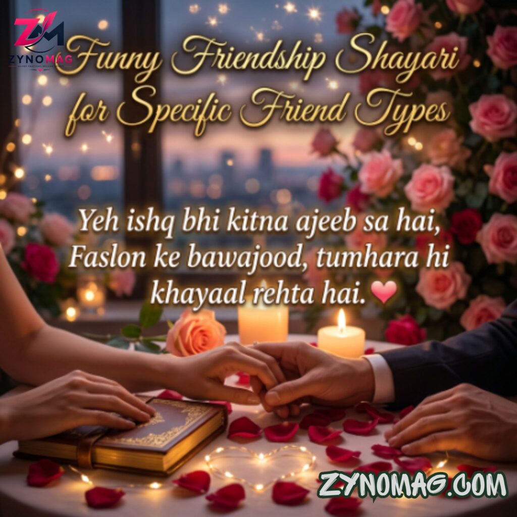 Funny Friendship Shayari for Specific Friend Types