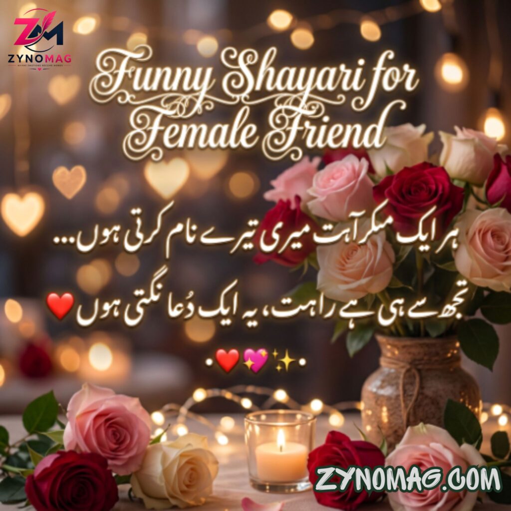 Funny Shayari for Female Friend