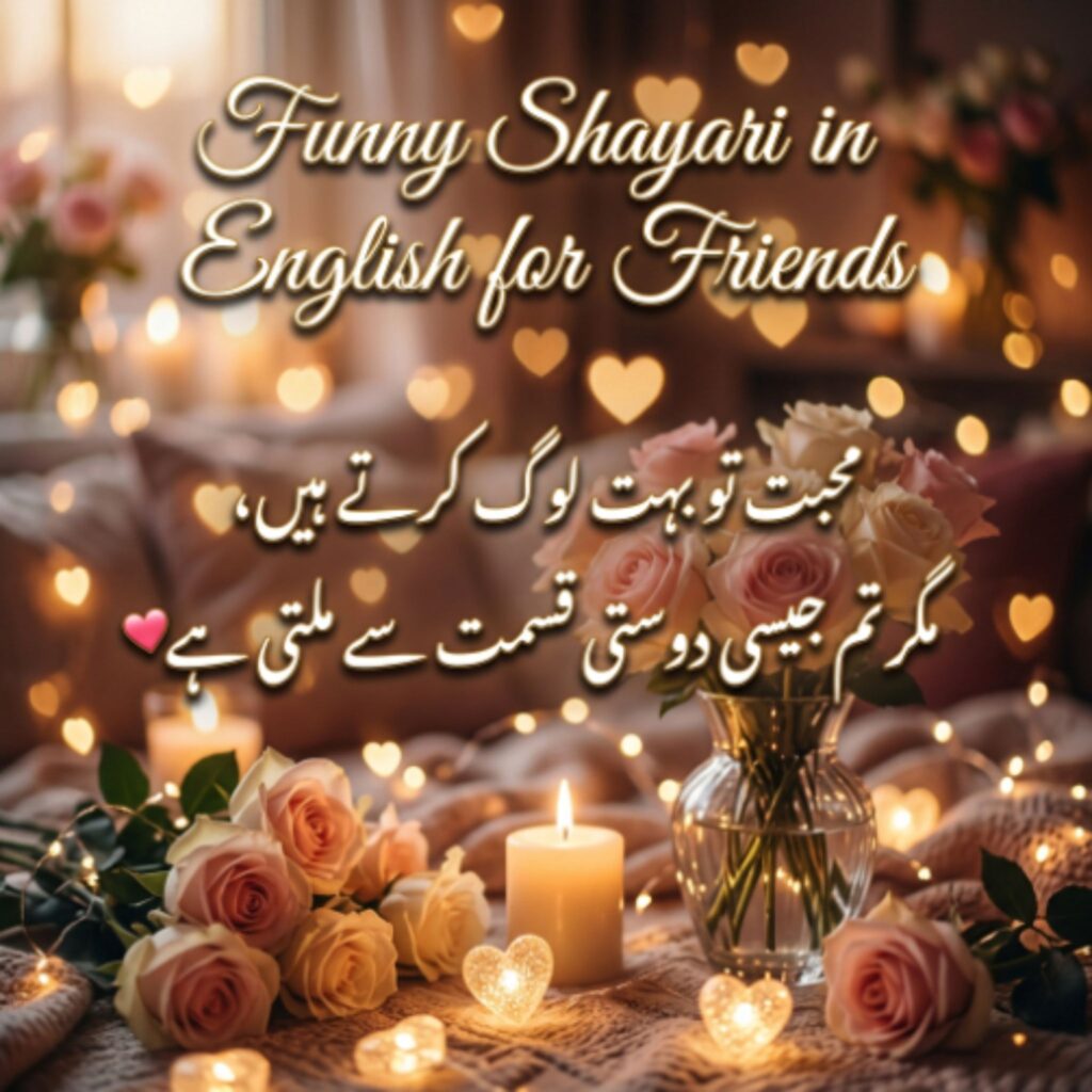 Funny Shayari in English for Friends