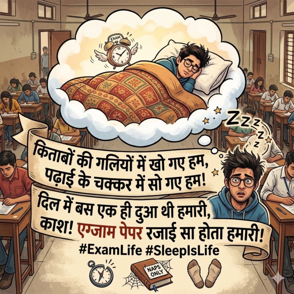 Funny Shayari on Exams