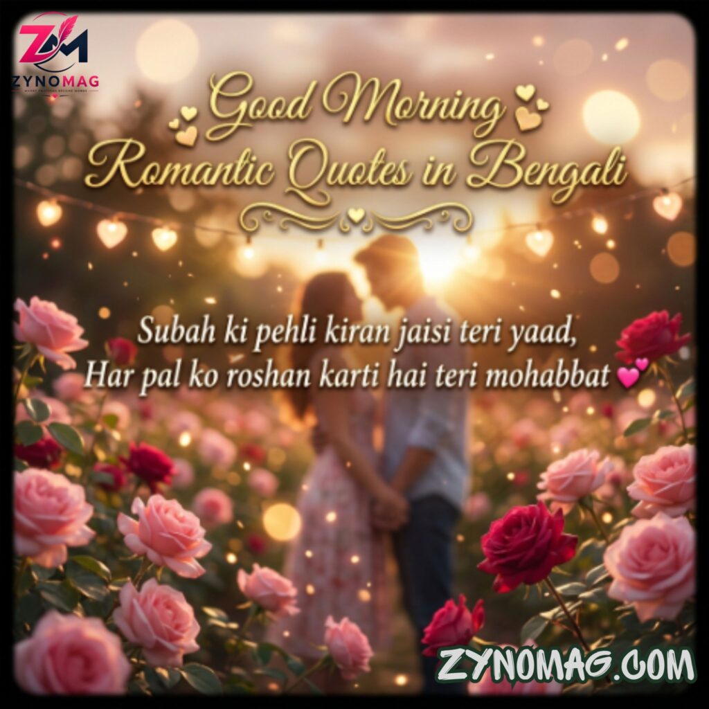 Good Morning Romantic Quotes in Bengali