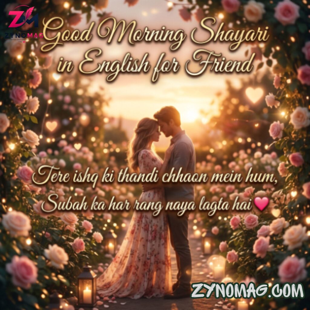 Good Morning Shayari in English for Friend