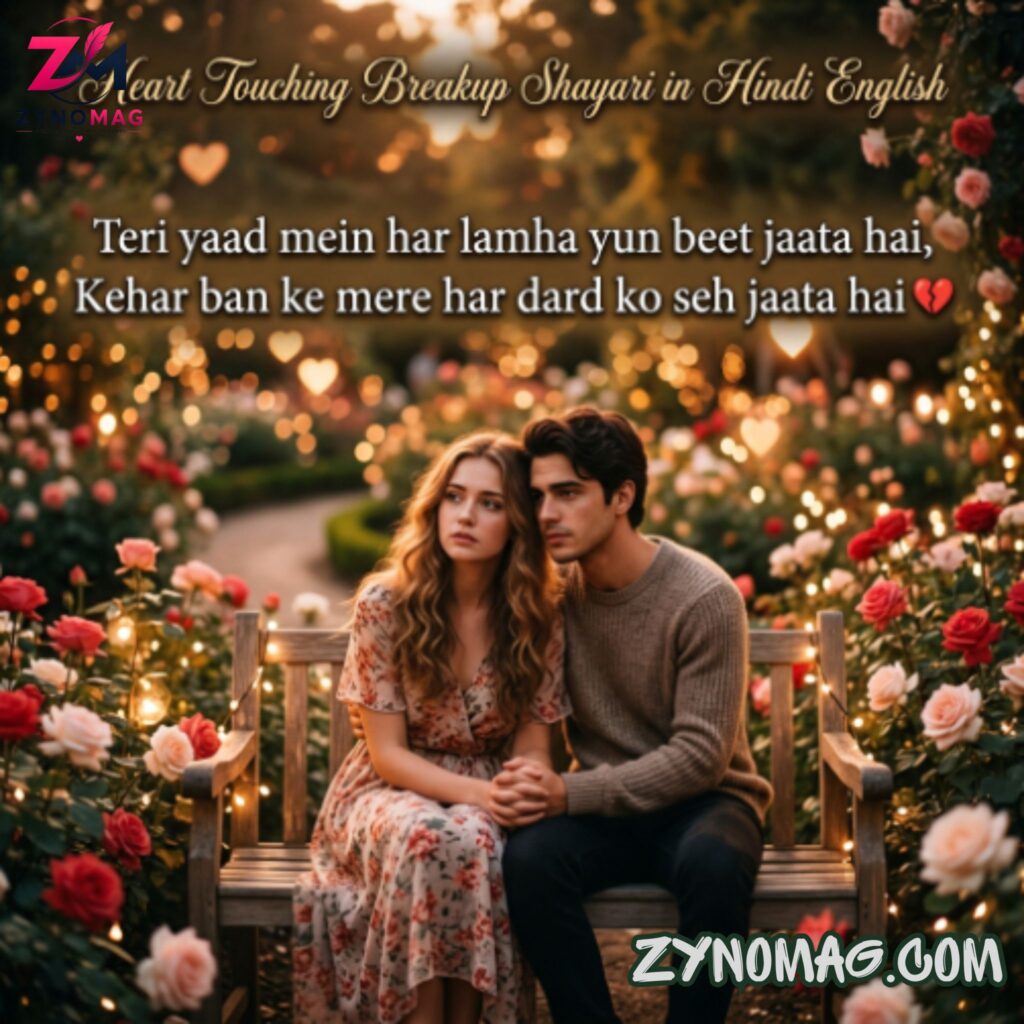 Heart Touching Breakup Shayari in Hindi English