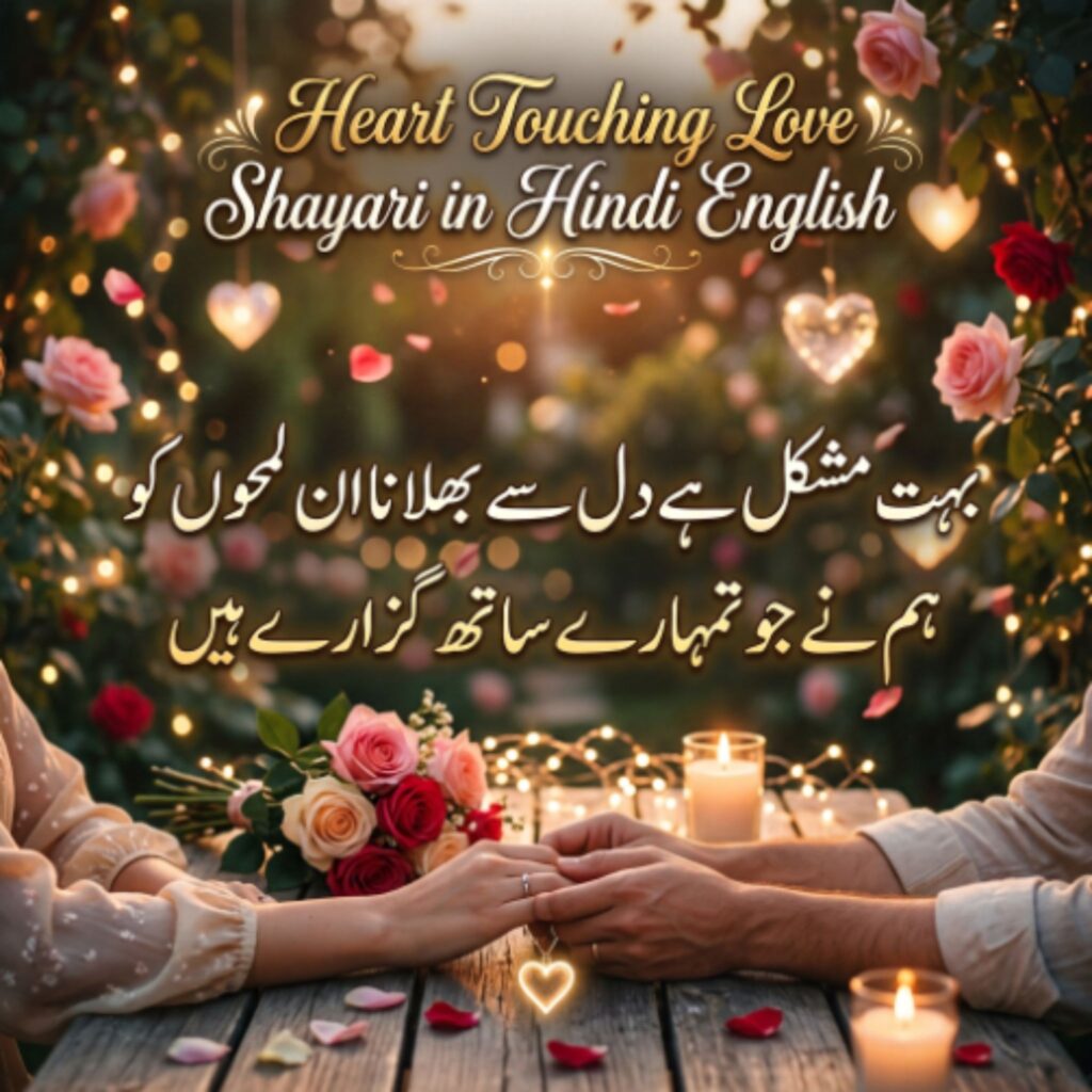 Heart Touching Love Shayari in Hindi English