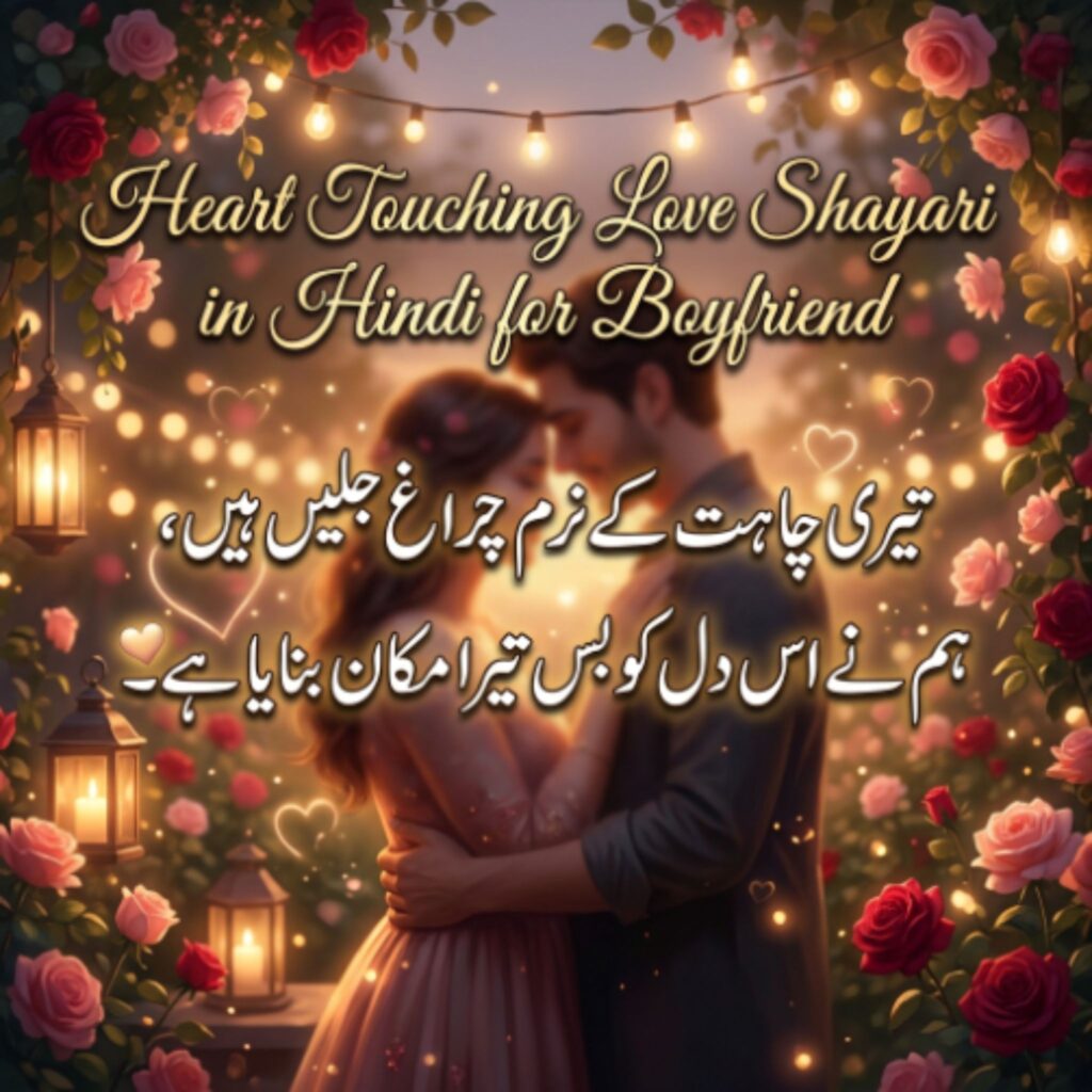 Heart Touching Love Shayari in Hindi for Boyfriend