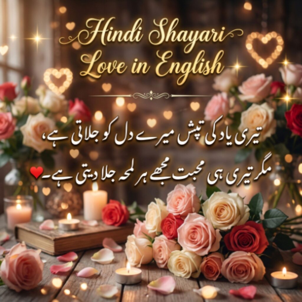 Hindi Shayari Love in English