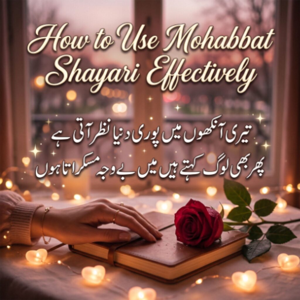 How to Use Mohabbat Shayari Effectively