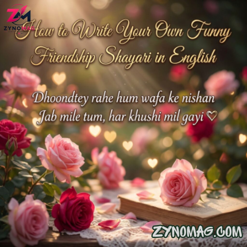 How to Write Your Own Funny Friendship Shayari in English