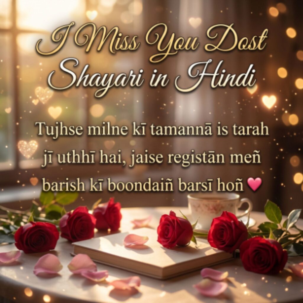 I Miss You Dost Shayari in Hindi