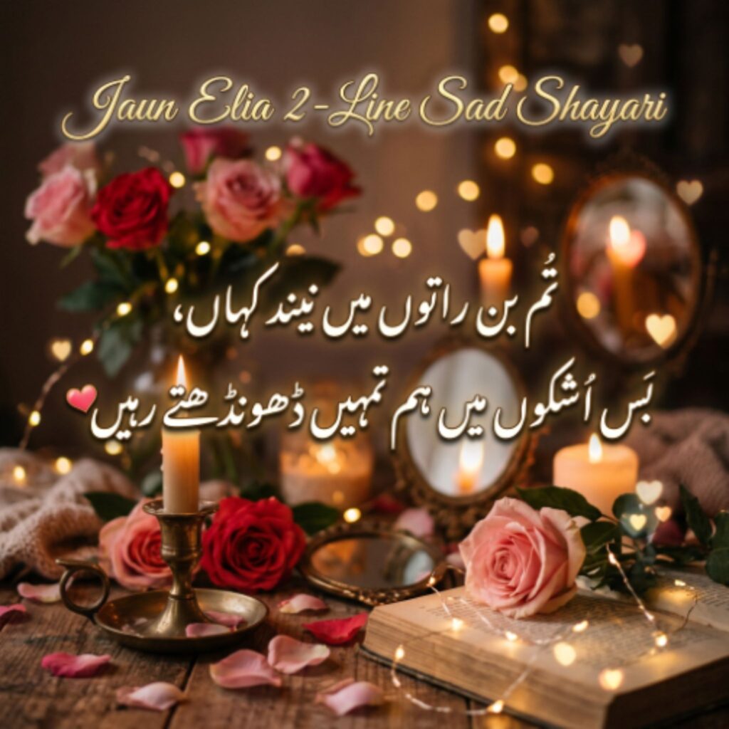 Jaun Elia 2-Line Sad Shayari
