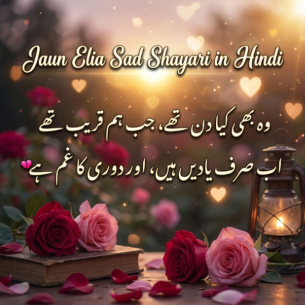 Jaun Elia Sad Shayari in Hindi