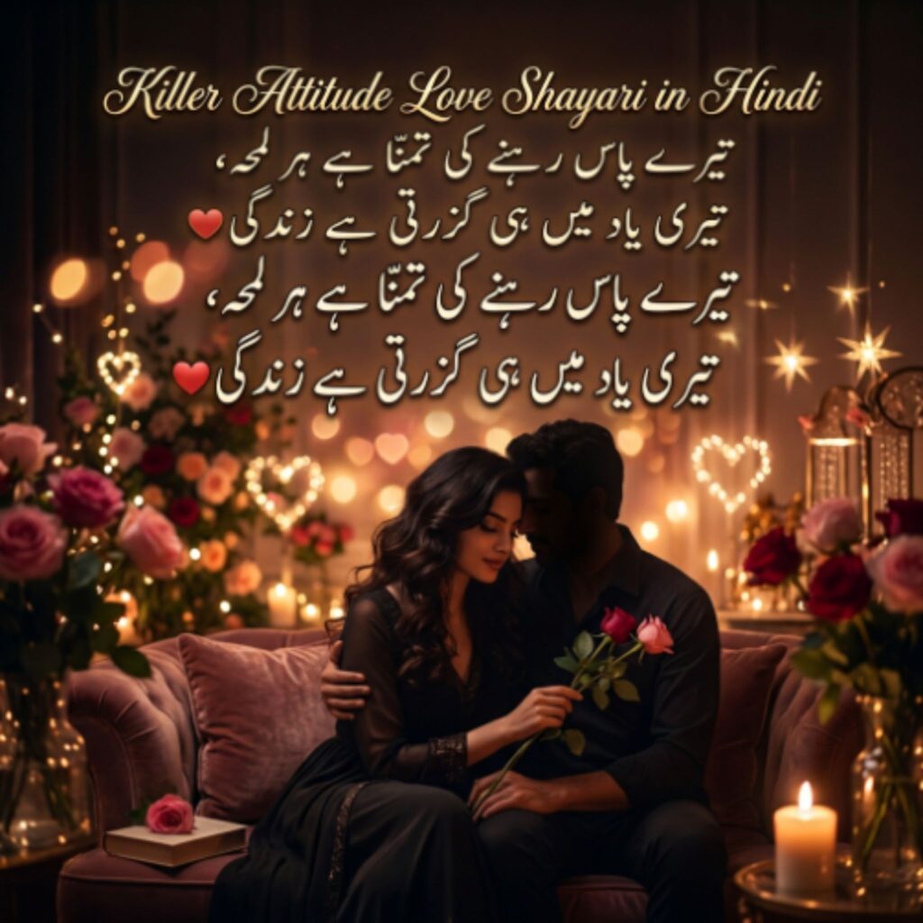 Killer Attitude Love Shayari in Hindi