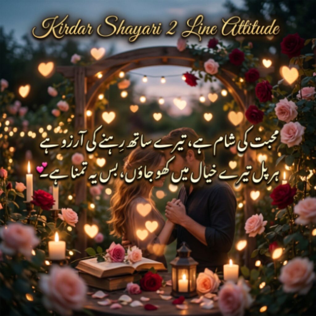 Kirdar Shayari 2 Line Attitude
