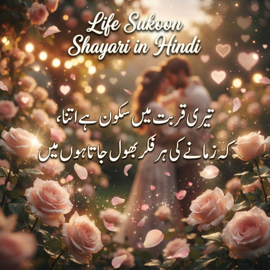 Life Sukoon Shayari in Hindi