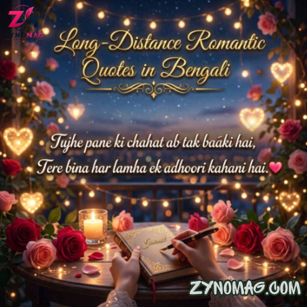 Long-Distance Romantic Quotes in Bengali