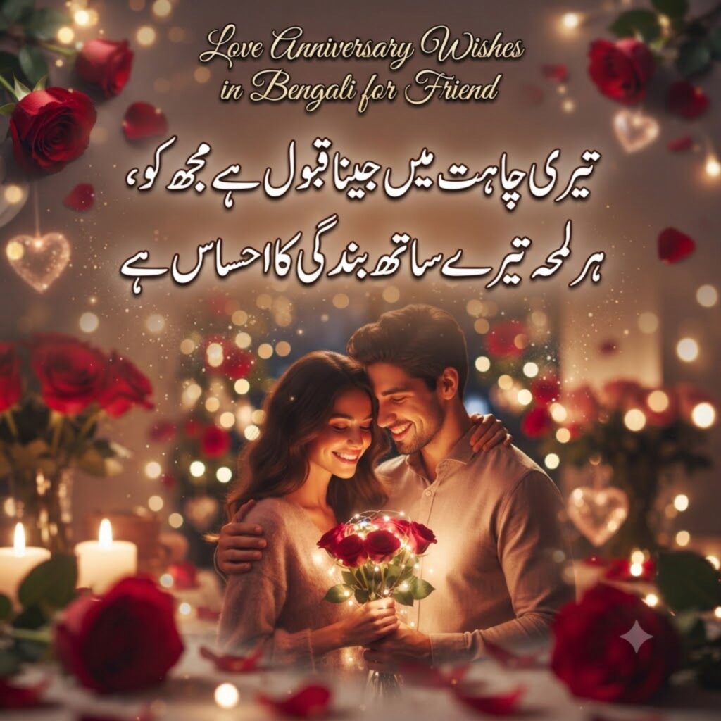 Love Anniversary Wishes in Bengali for Friend