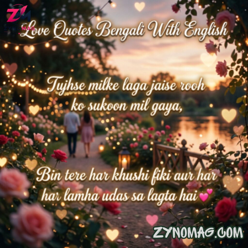 Love Quotes Bengali With English