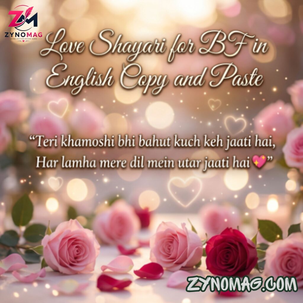 Love Shayari for BF in English Copy and Paste