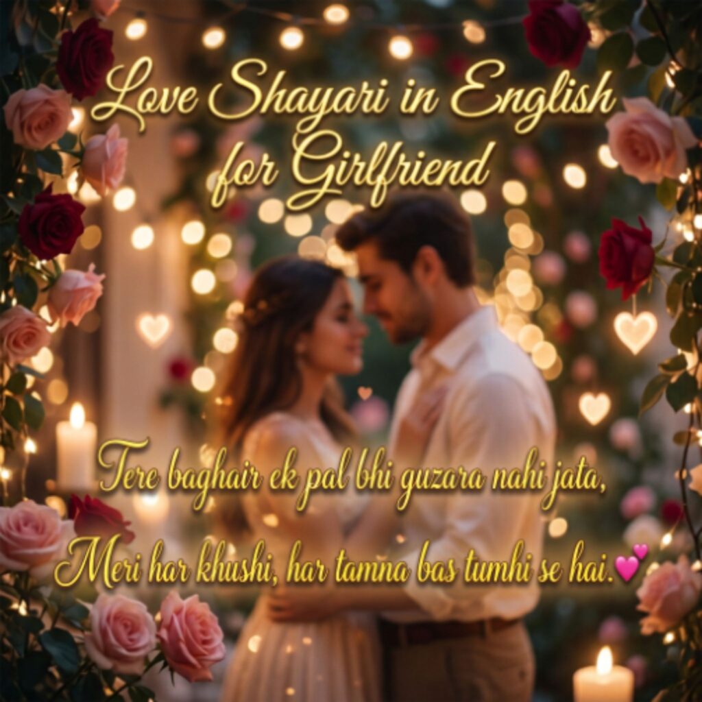 Love Shayari in English for Girlfriend