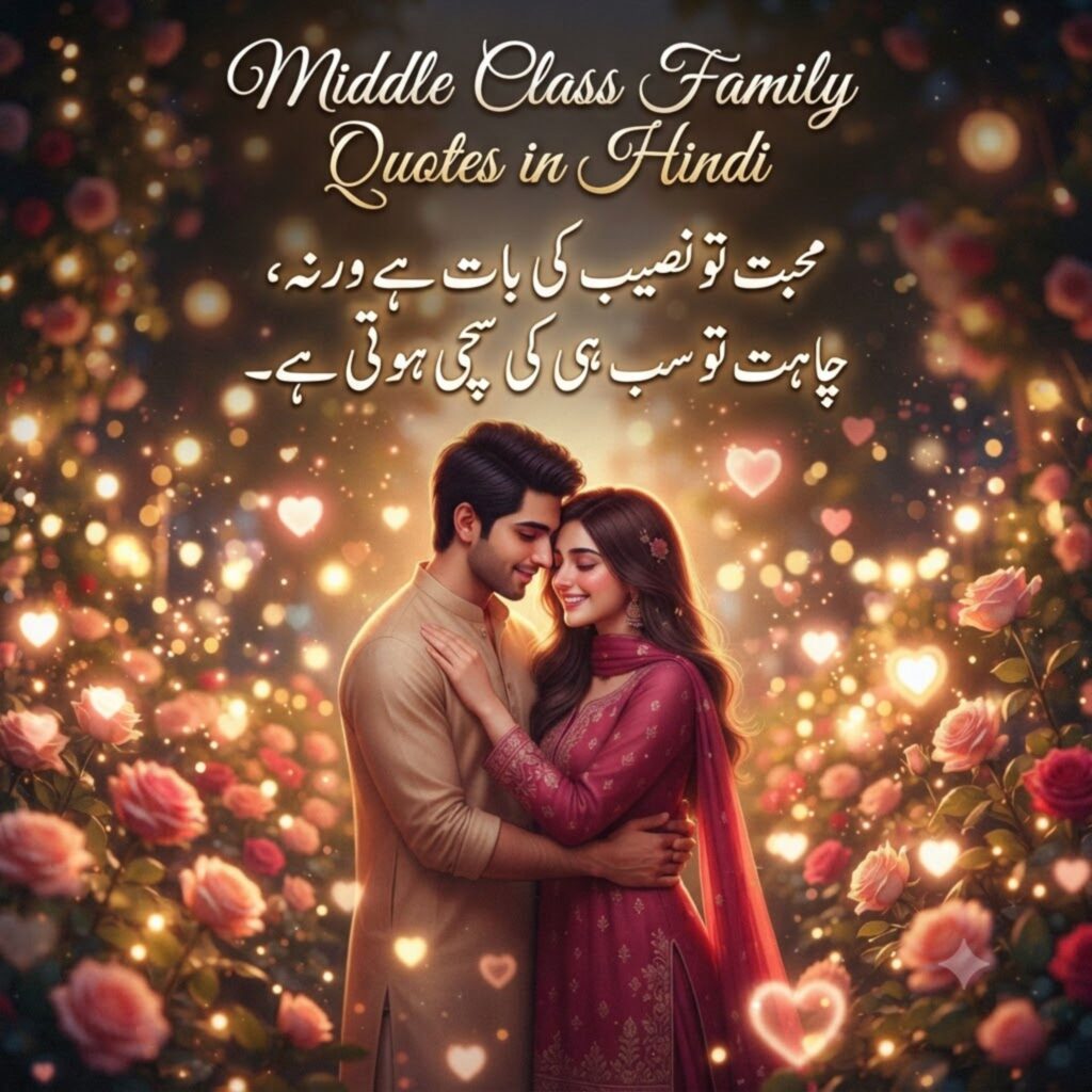 Middle Class Family Quotes in Hindi