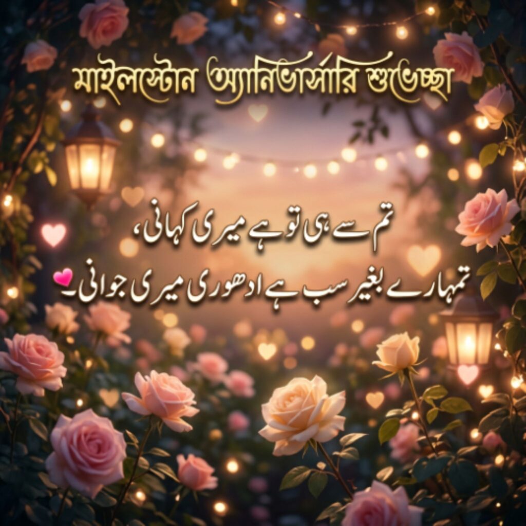 Milestone Anniversary Wishes in Bengali
