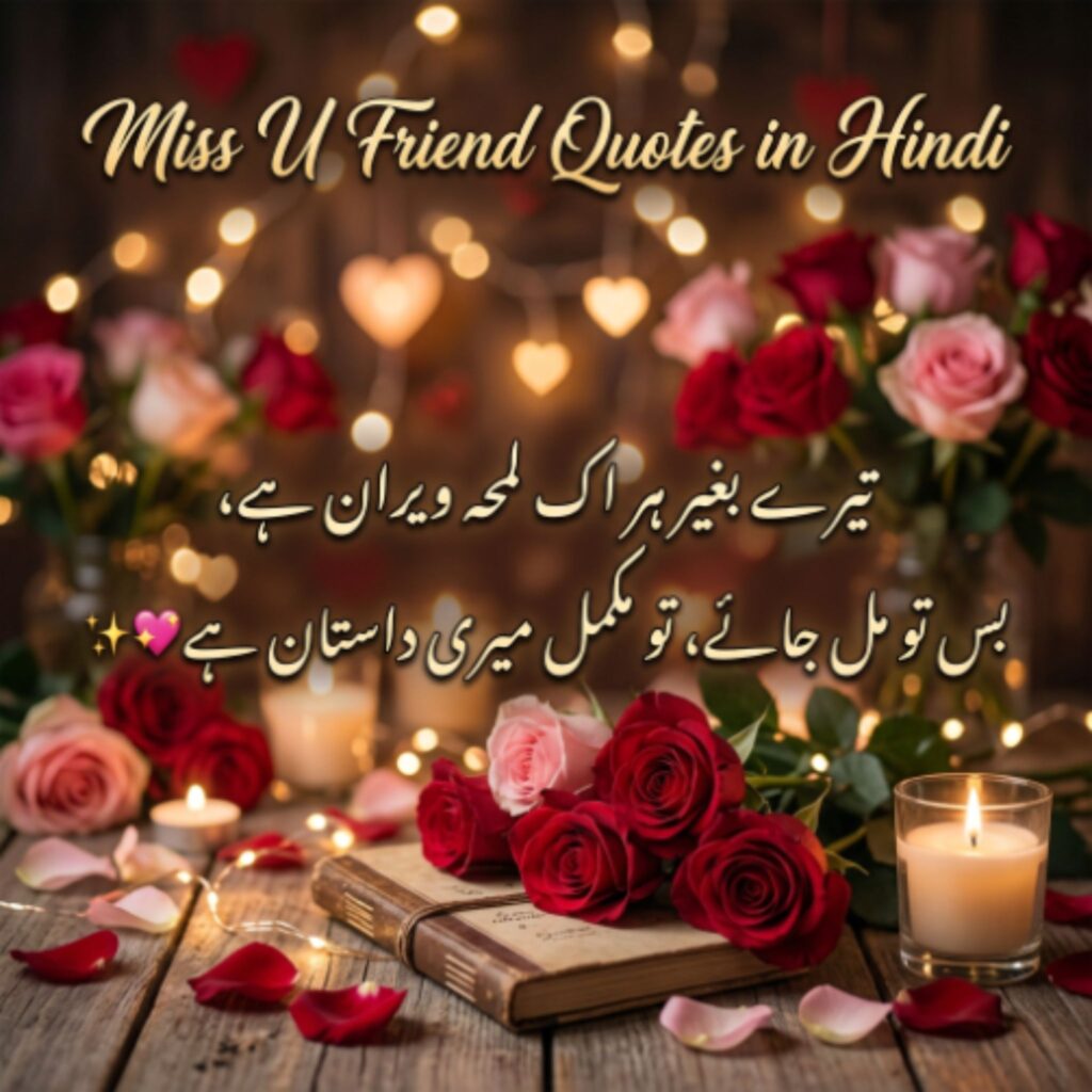 Miss U Friend Quotes in Hindi