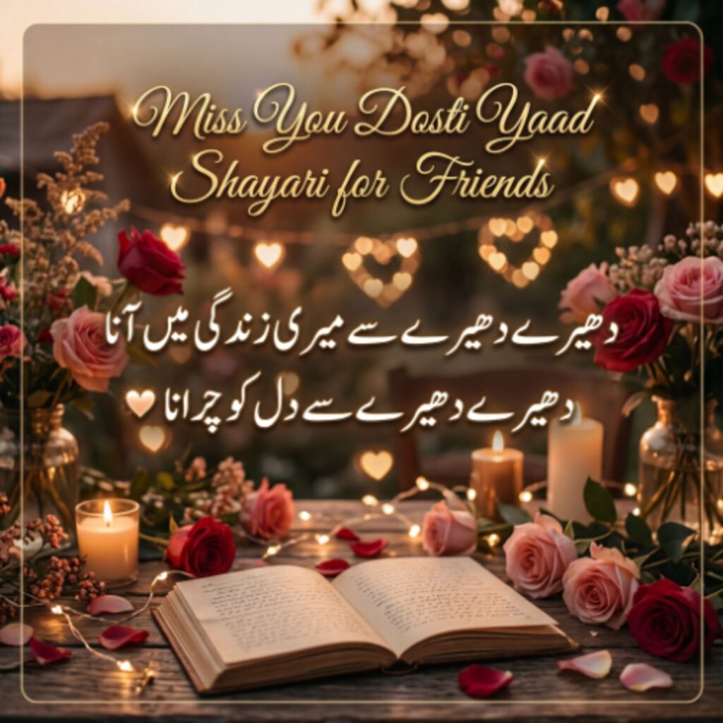 Miss You Dosti Yaad Shayari for Friends